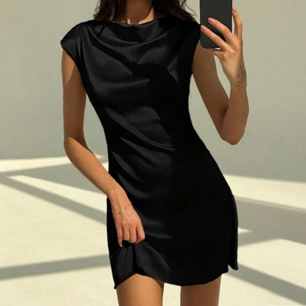 SHEIN Mini Satin Dress